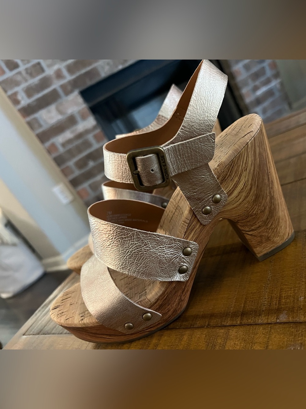 Kork Ease heeled sandals size 7